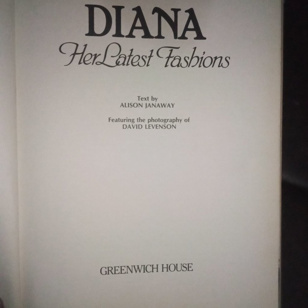 Autographed princess Diana fashion book